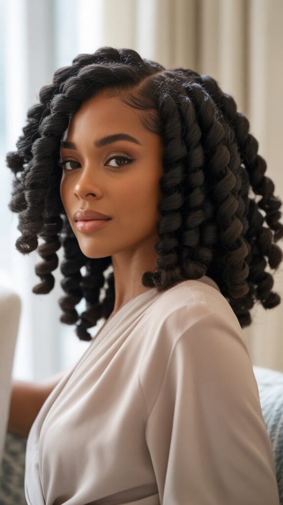 8. Flat Twist Out