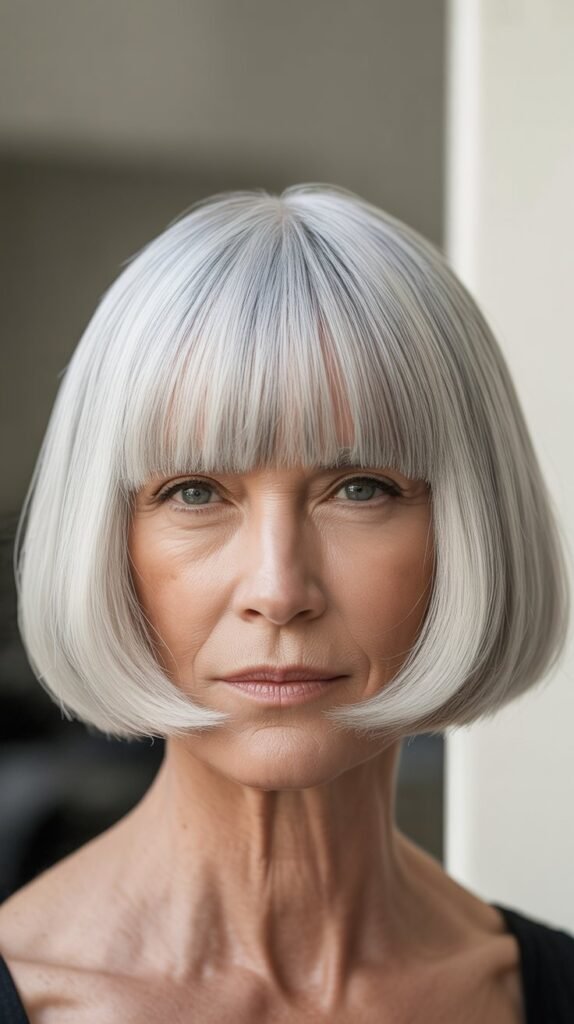 13. Blunt Cut Bob at Jaw Length