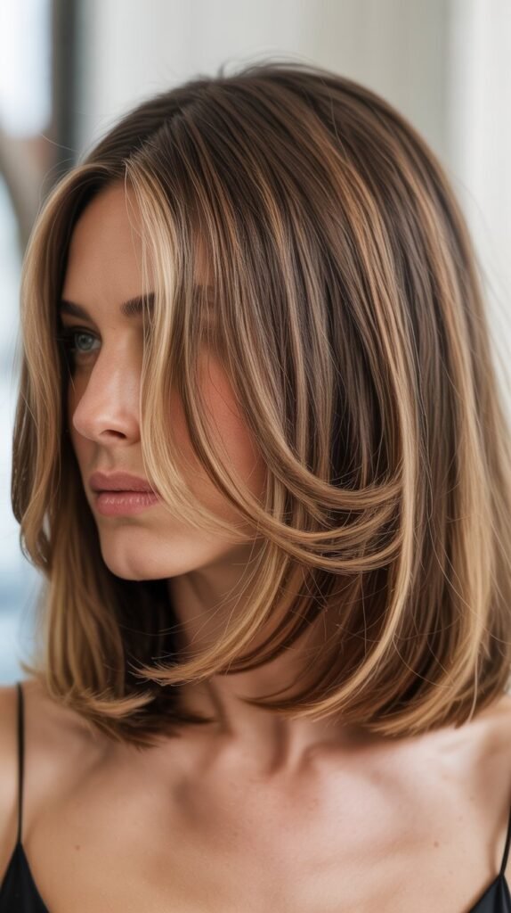 24. Long Bob with Lowlights