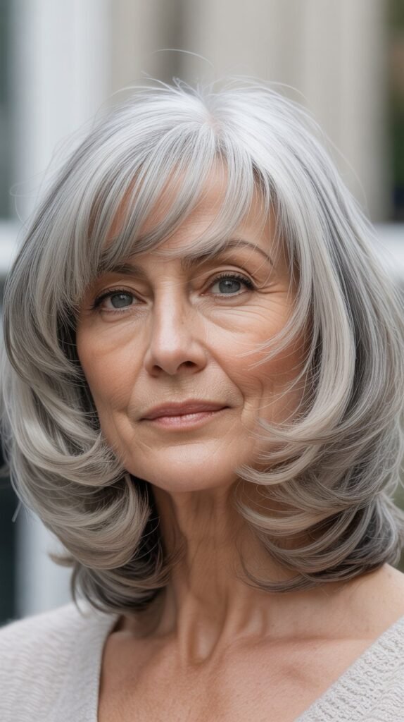 24. Rounded Bob with Face-Framing Layers