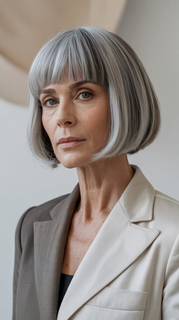 6. One-Length Blunt Bob