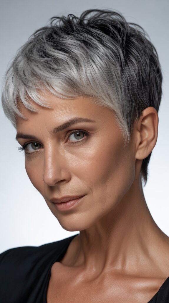 3. Charcoal and Silver Lowlight Combination