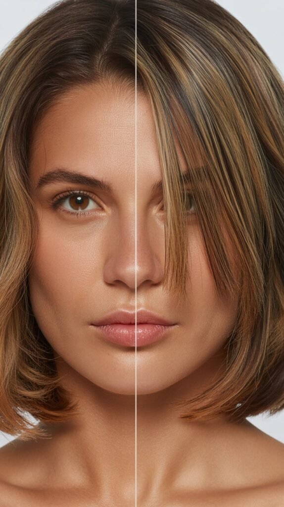 13. Choppy Bob for Round Faces