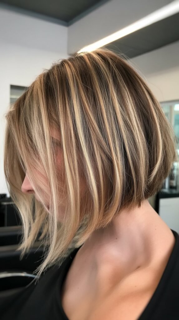 12. Choppy Bob with Highlights