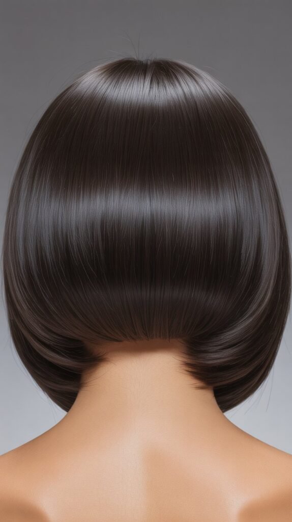 24. Stacked Bob with Blunt Perimeter