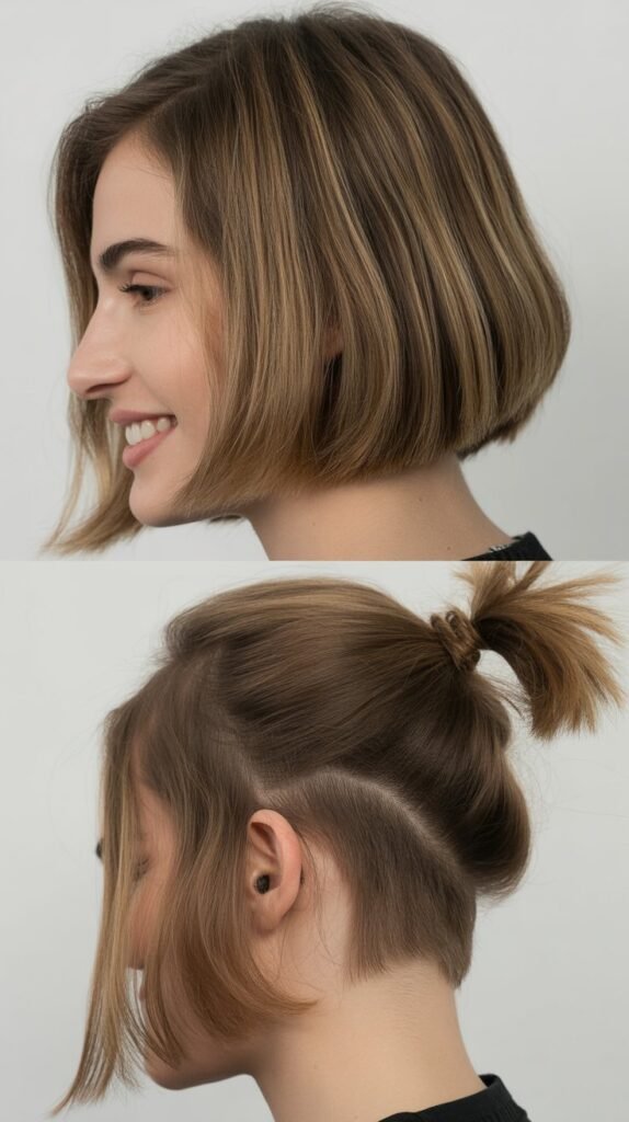 23. Long Bob with Undercut