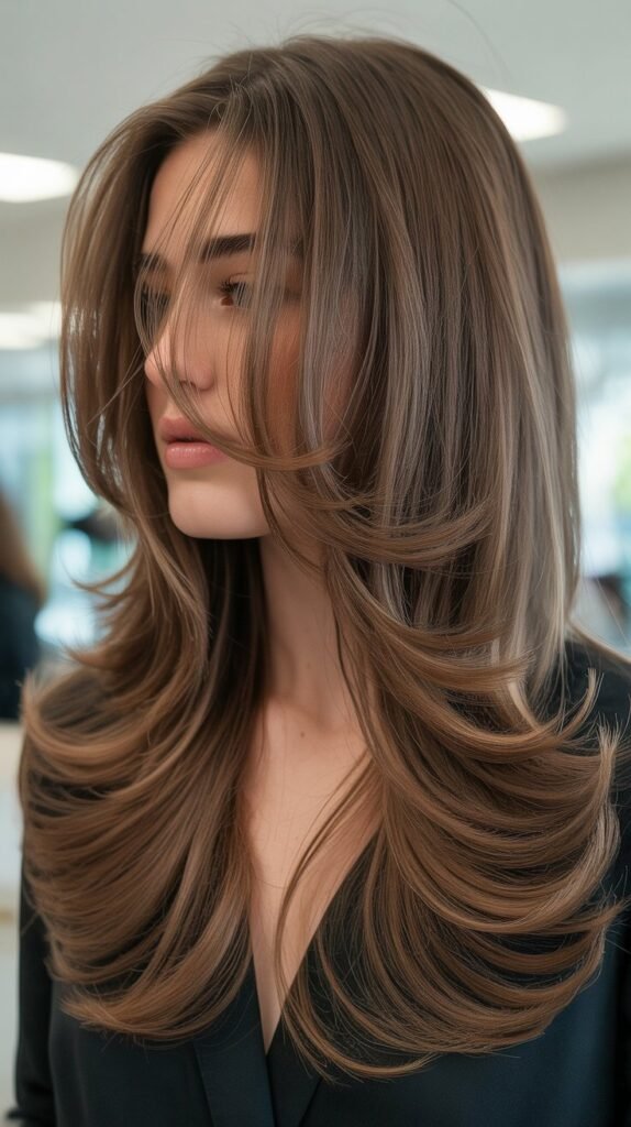  Long Hair with Graduated Layers