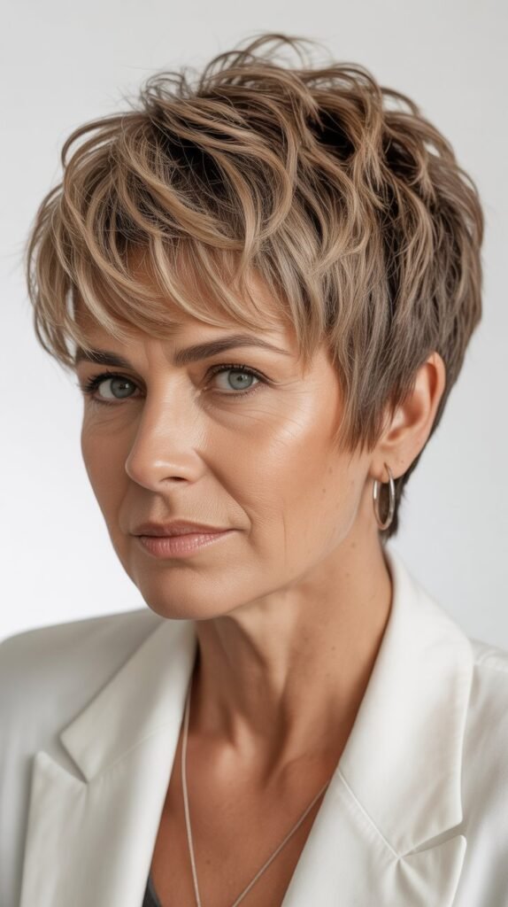 12. Choppy Layered Pixie