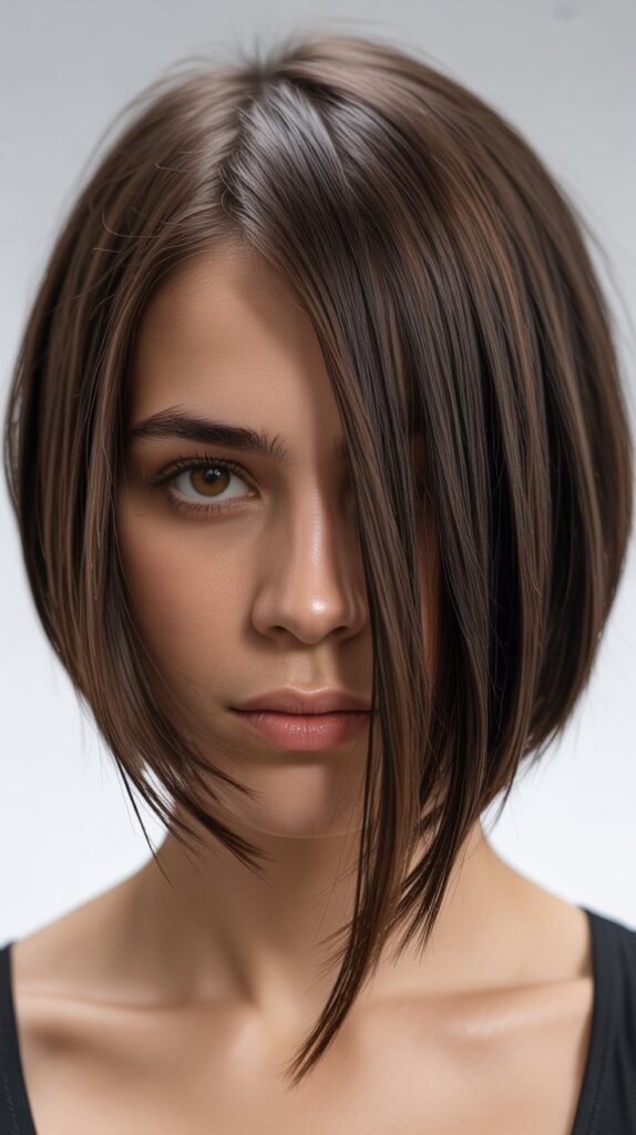 5. Asymmetrical Choppy Bob