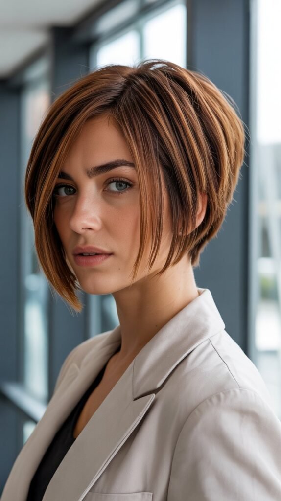 11. Choppy Angled Bob