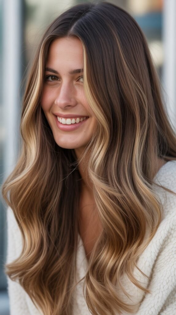 28. Shaggy Choppy Bob with Face-Framing Blonde Streaks