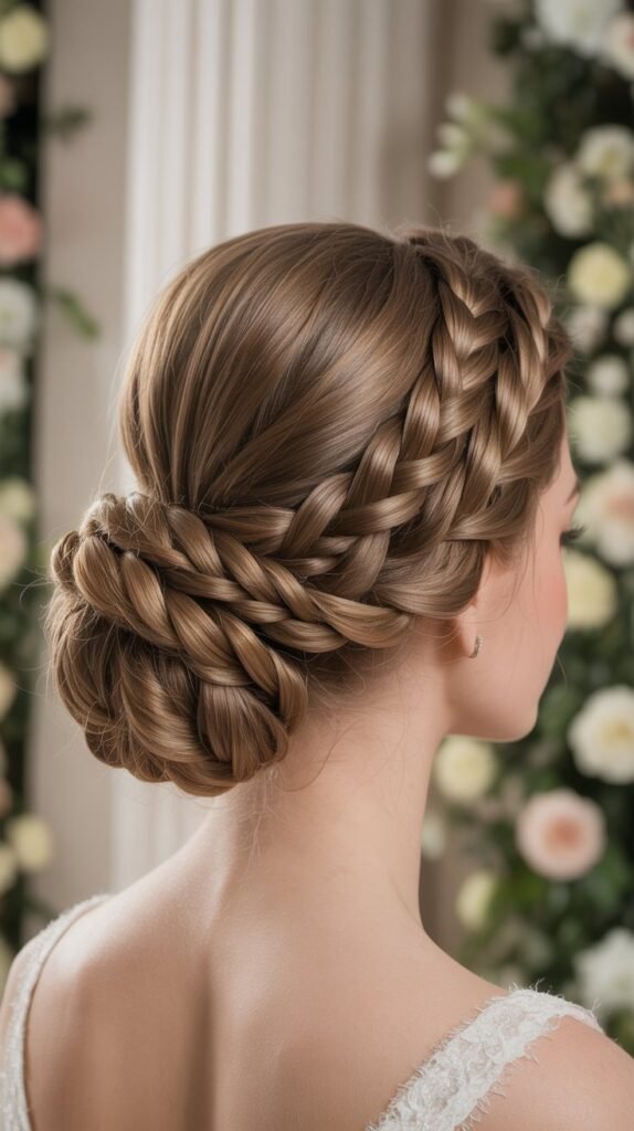4. Twisted Rope Braid Chignon