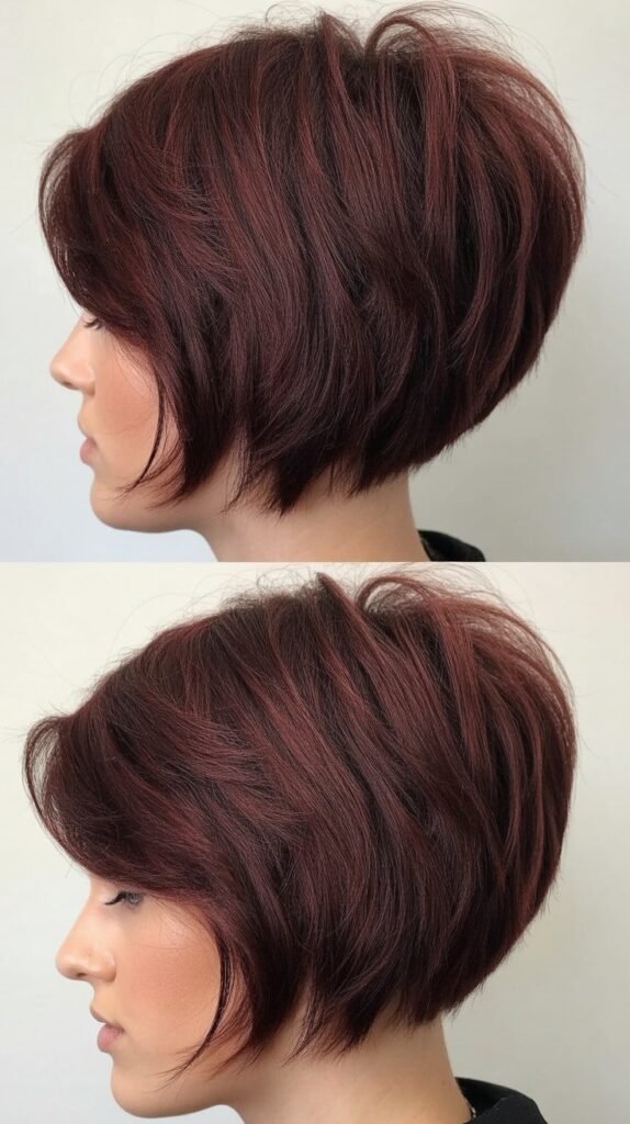 13. Choppy A-Line Bob for Volume