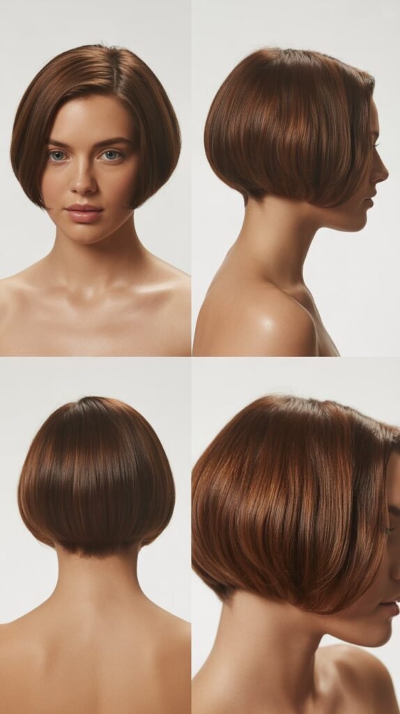  Rounded Bob with Volume at Crown