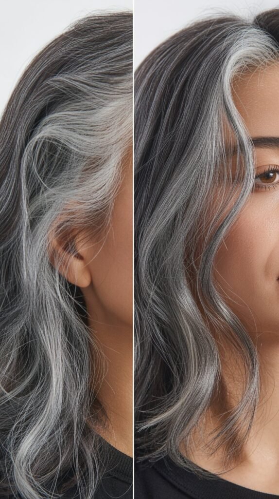 1. Understanding Lowlights vs Highlights for Gray Hair