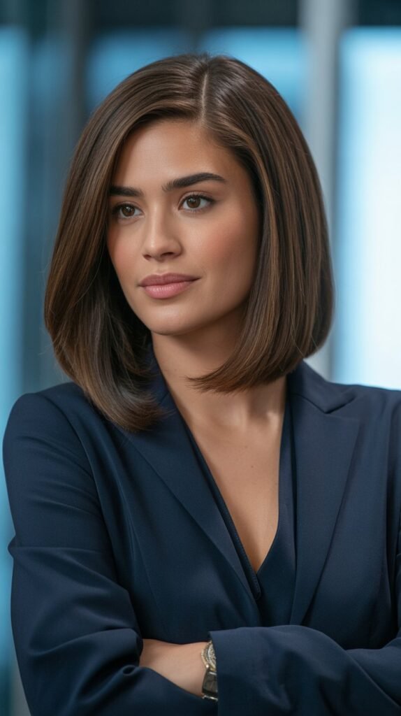 28. Polished Professional Long Bob