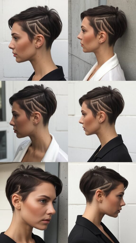 3. Undercut Pixie with Shaved Sides