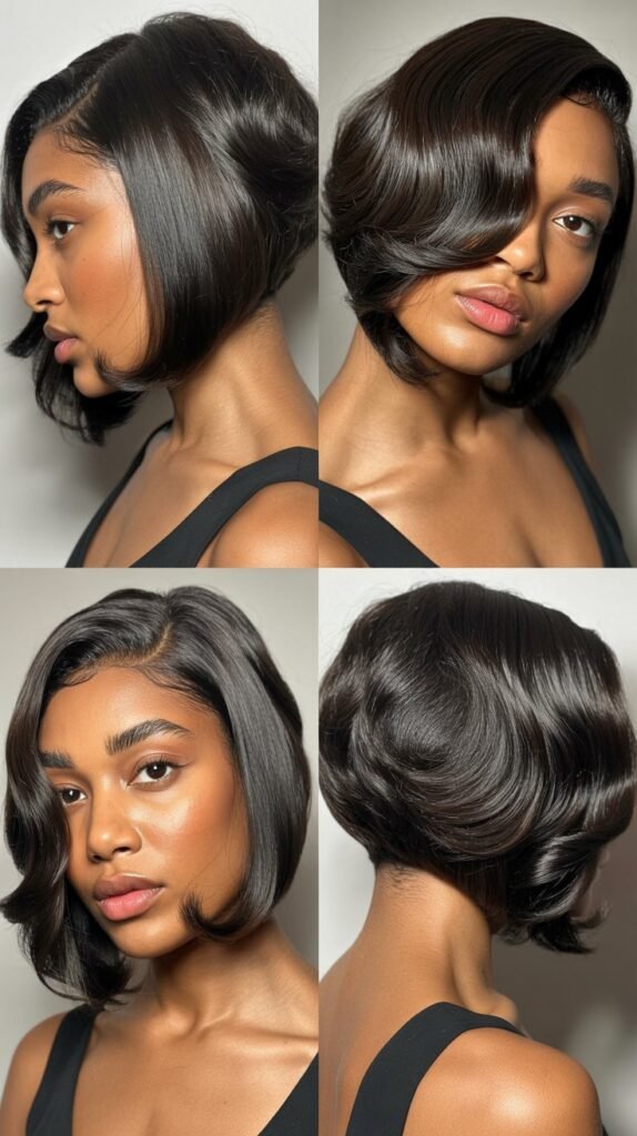 20. Bob with Side Part