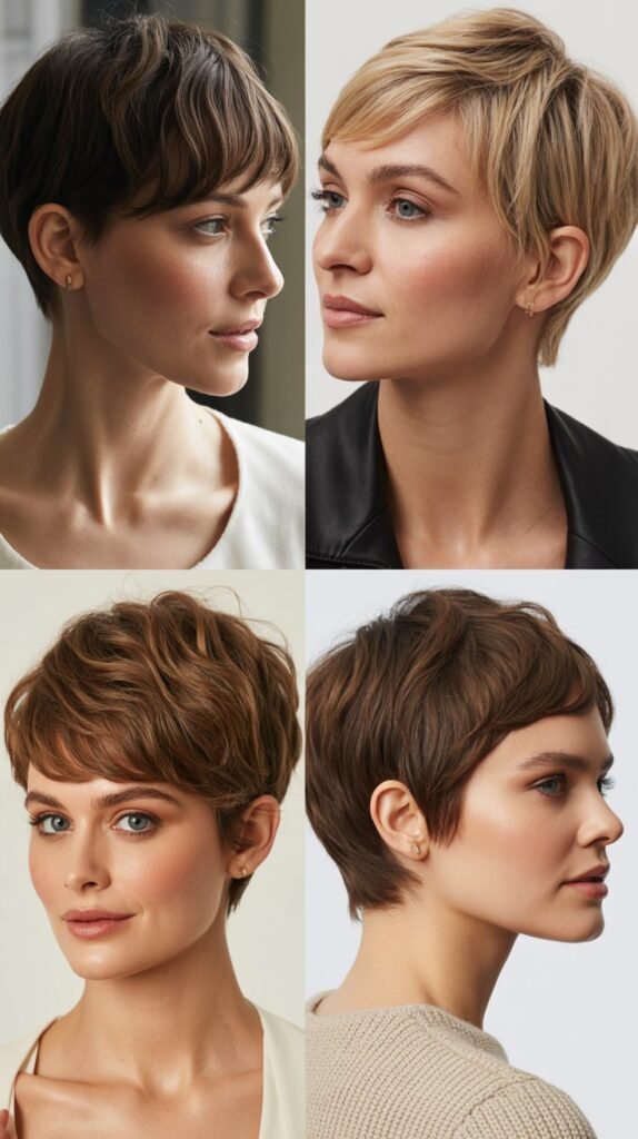 29. Classic French Pixie With Effortless Bangs