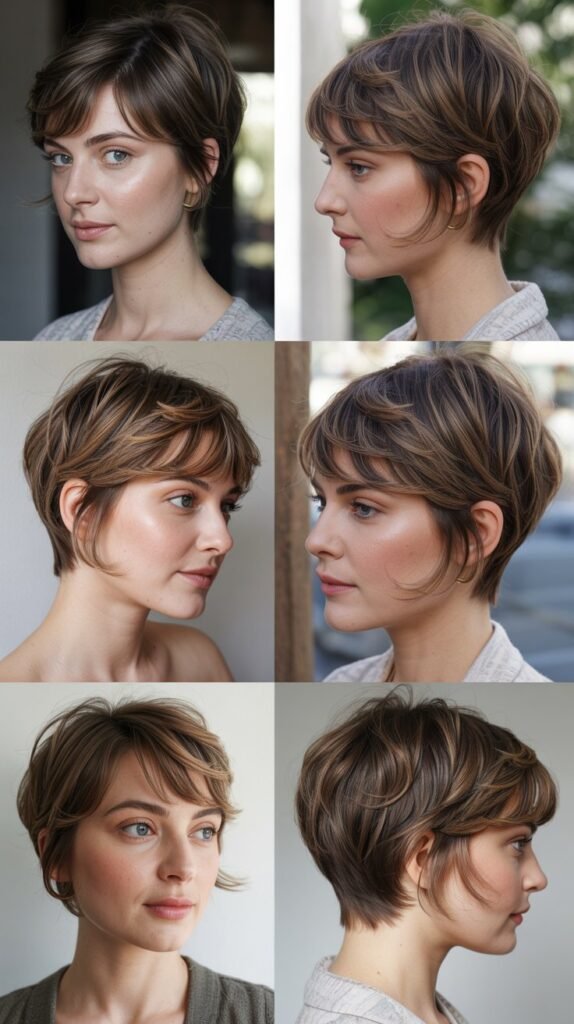 5. Feathered Pixie With Wispy Bangs