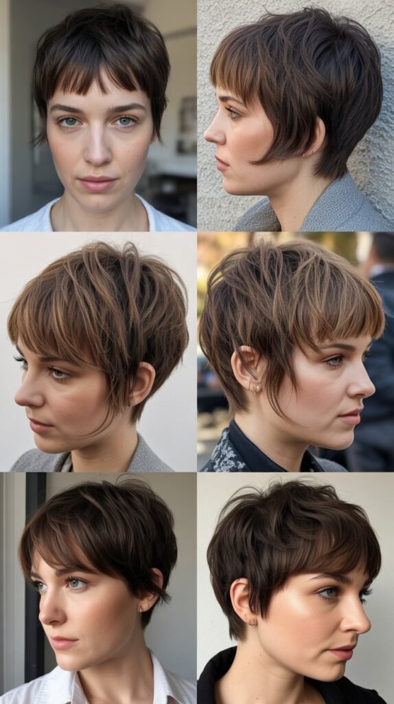 Choppy Bangs Pixie