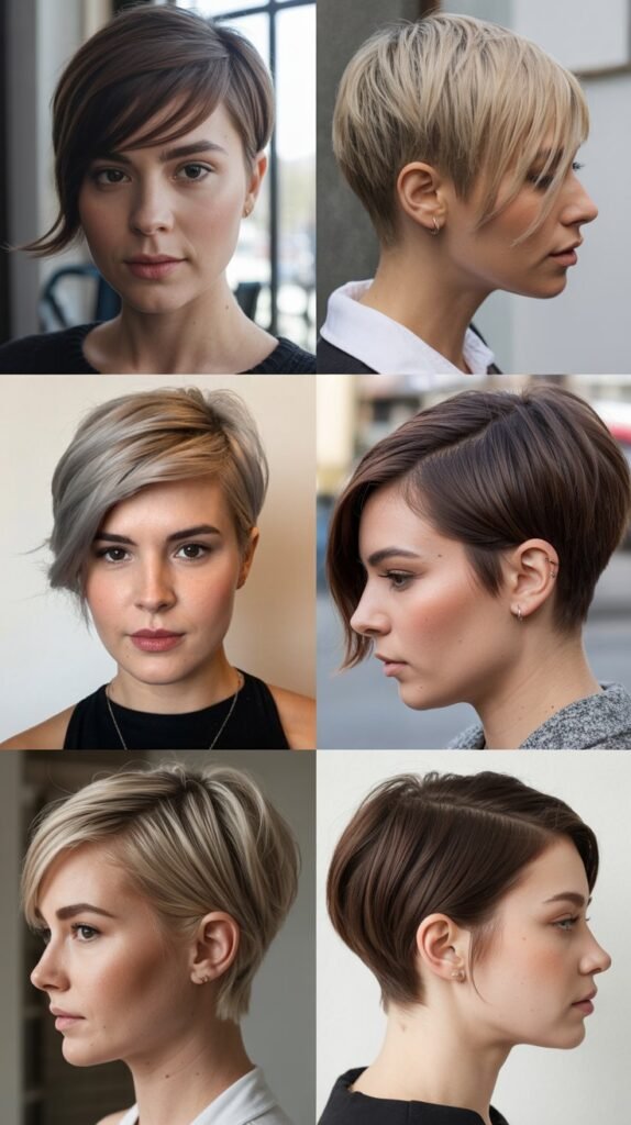 Asymmetrical Pixie Cut
