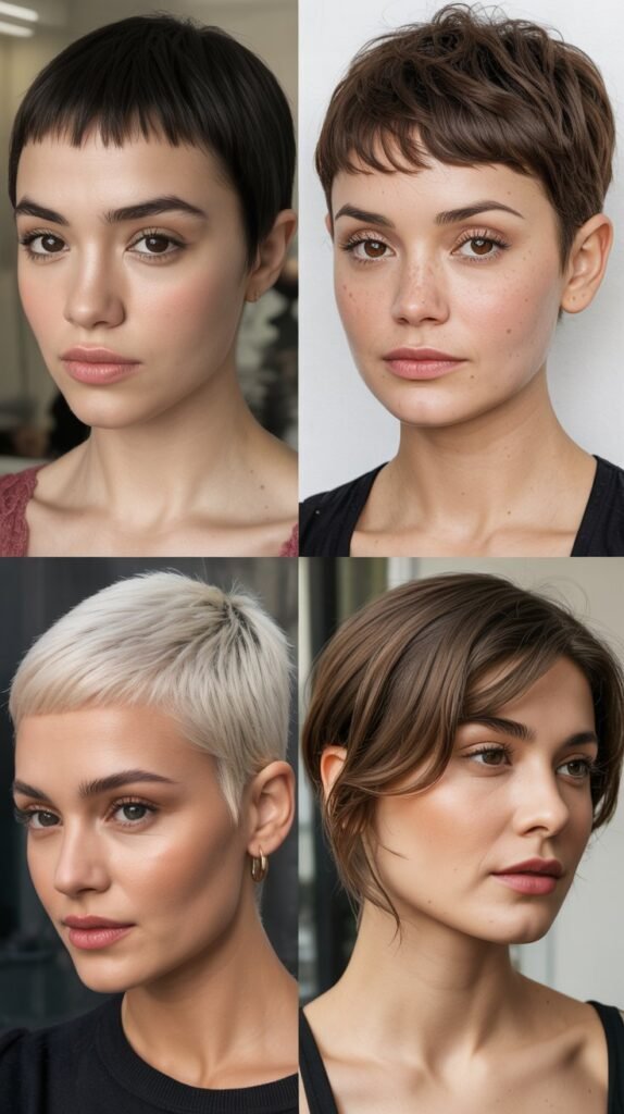 Pixie with Baby Bangs