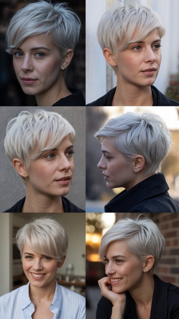 5. Platinum Blonde Pixie