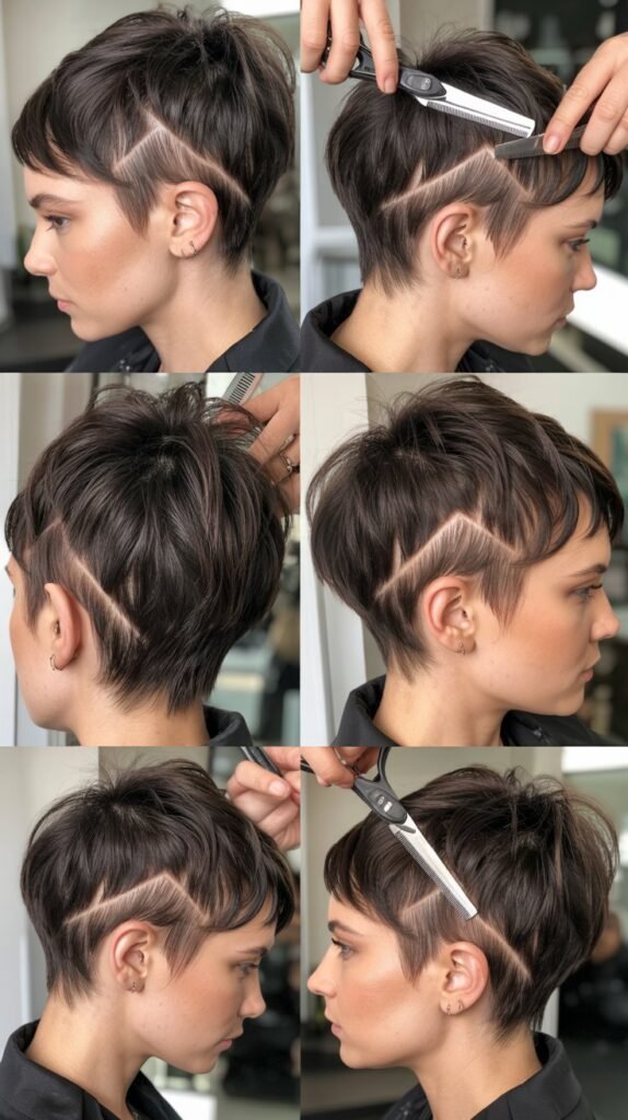 25. Edgy Razor Cut Pixie