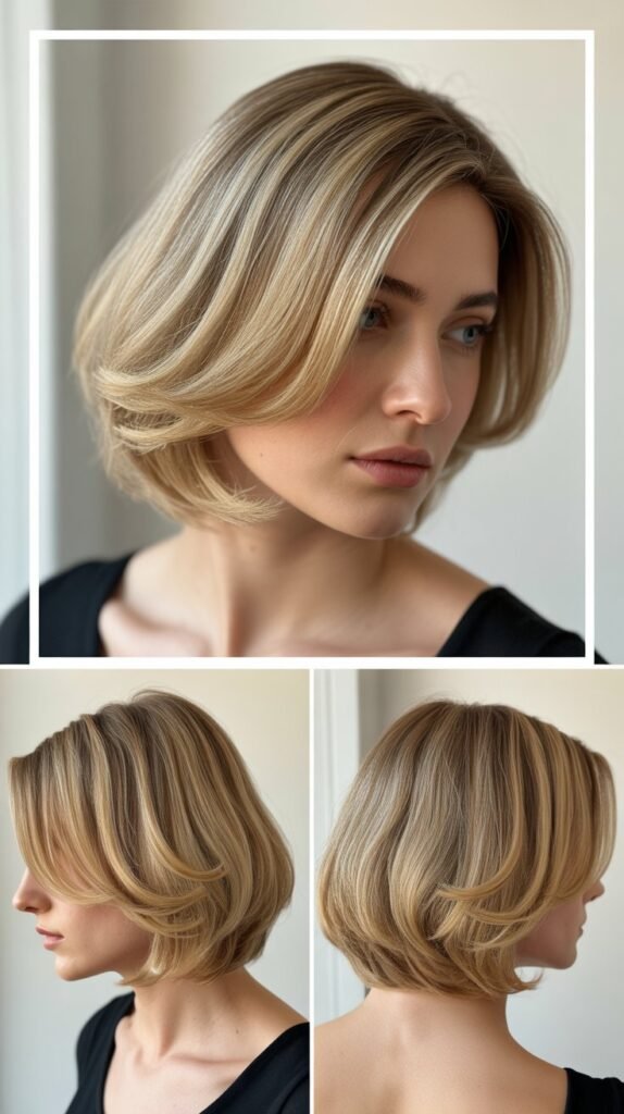  Layered Bob with Flipped Ends