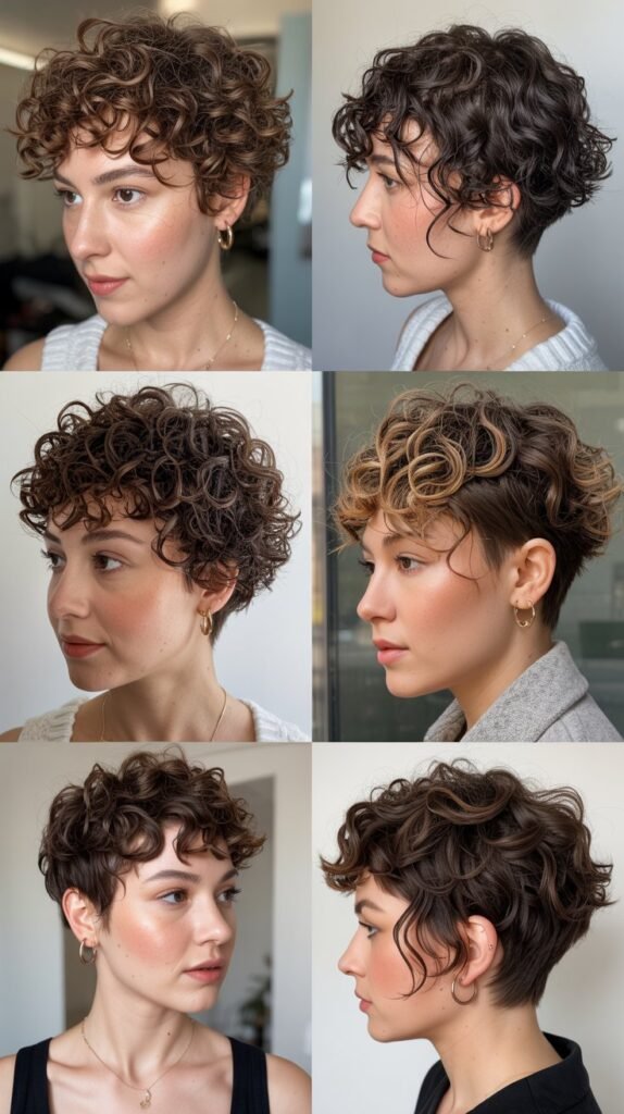 12. The Curly Textured Pixie for Fine Hair