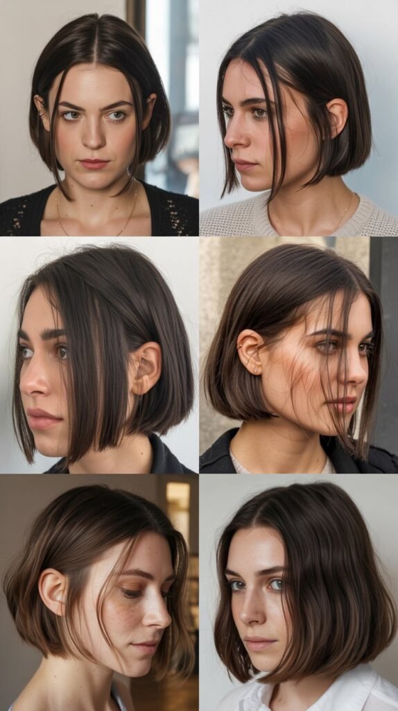 24. The Center-Parted Bob