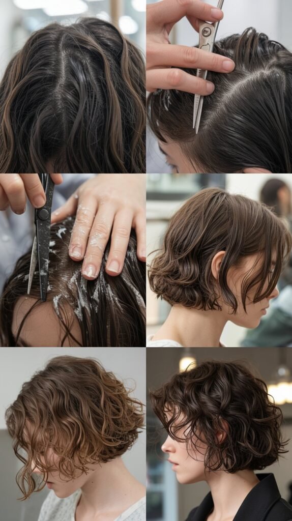 21. Piece-y Bob with Texture