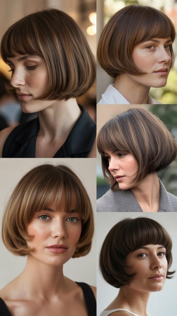 Rounded Bob with Soft Bangs