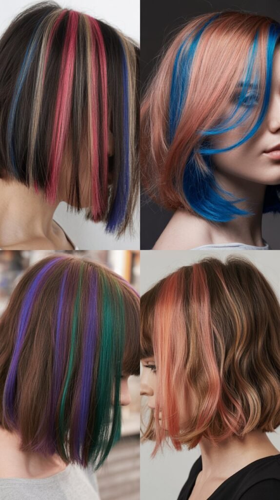 25. Bob with Peek-A-Boo Highlights