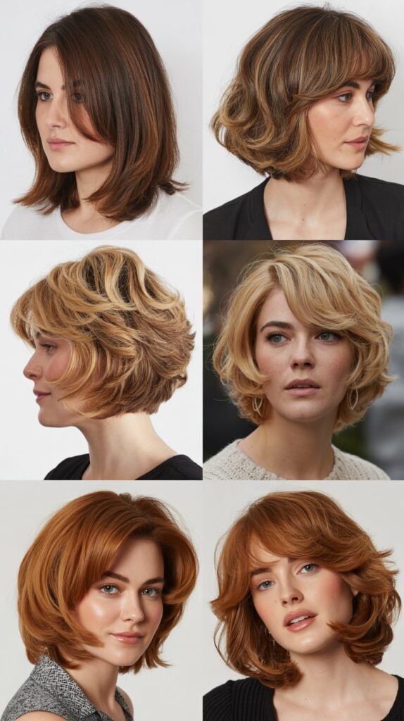 2. Layered Bob with Movement