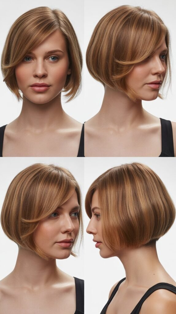 Bob with Side-Swept Bangs