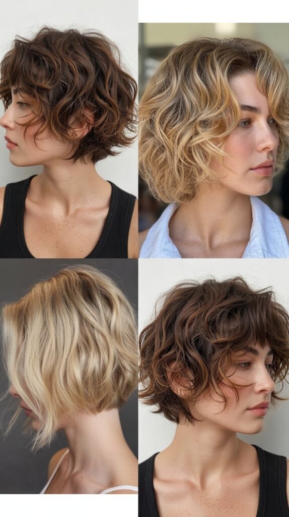Textured Choppy Layered Bob