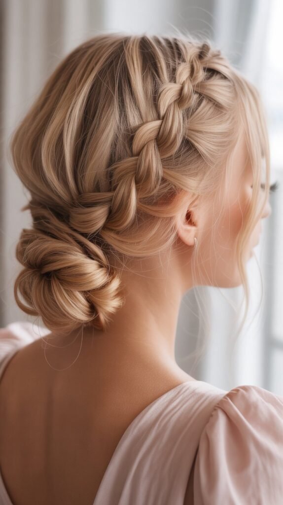 22. Side Braid into Bun