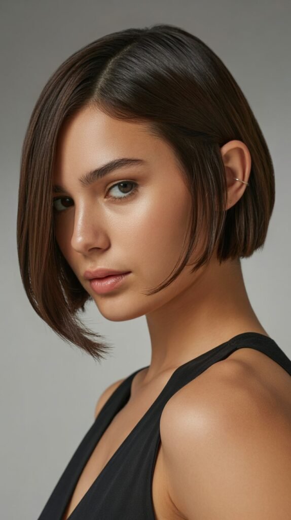 Diagonal Forward Bob with Sharp Angle