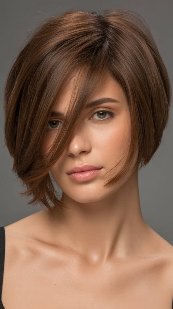 Choppy Bob with Side Part