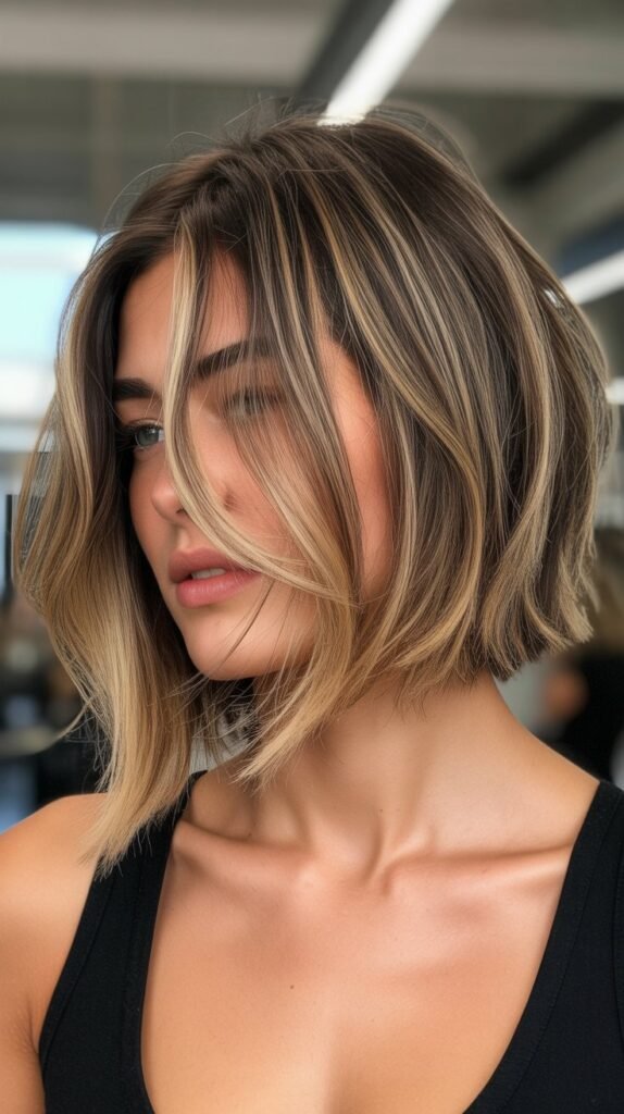 Choppy Bob with Balayage