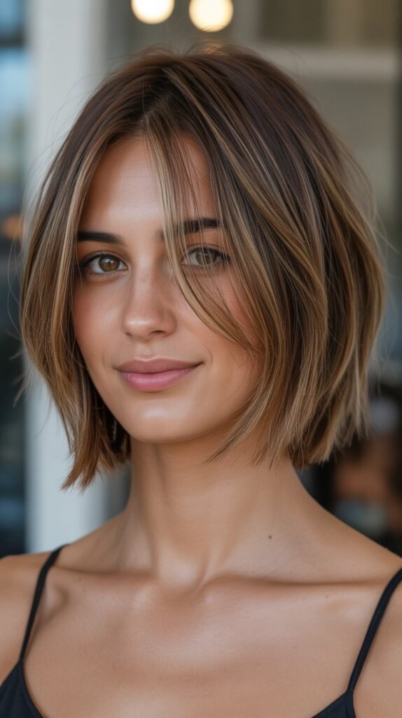 Choppy Bob with Face-Framing Layers