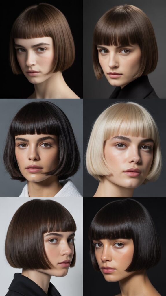 Sleek Bob with Micro Bangs