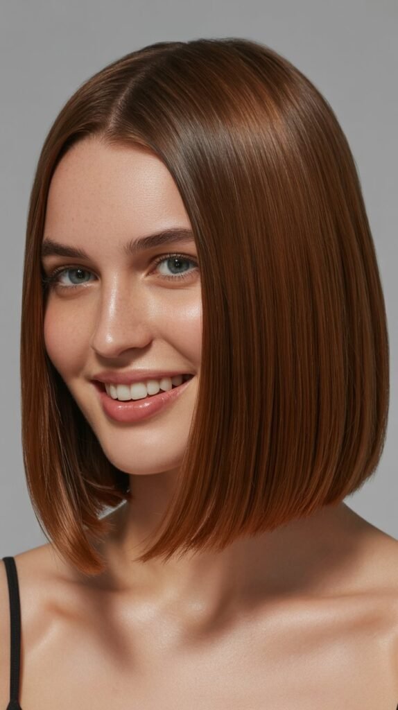 1. Classic One-Length Long Bob