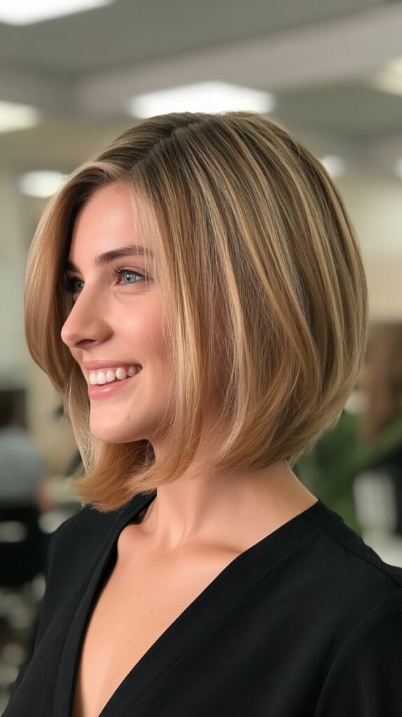 24. Long Bob with Graduated Layers