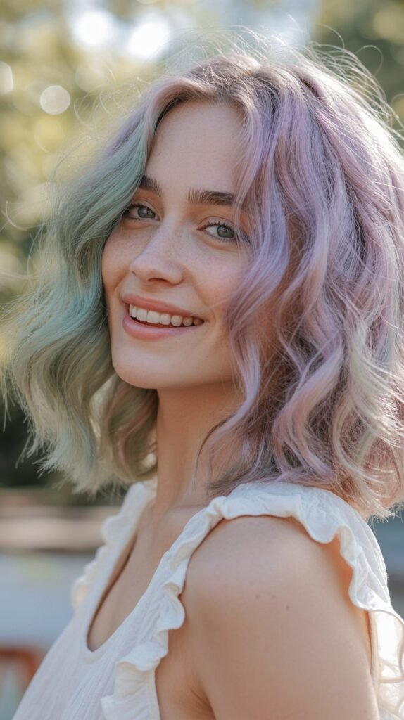 3. Pastel Mint and Lavender Combination