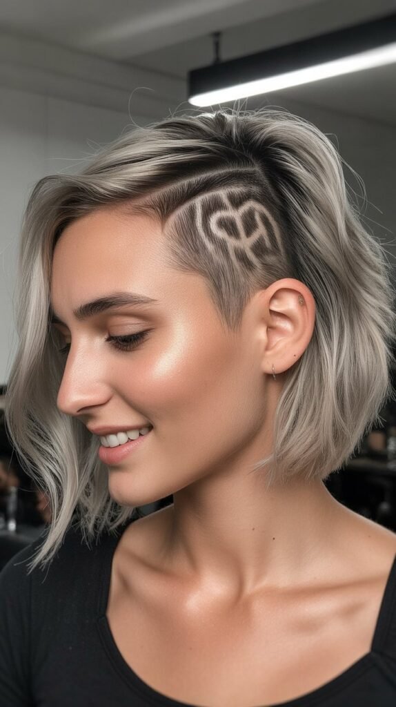 26. Choppy Bob with Nape Undercut Design