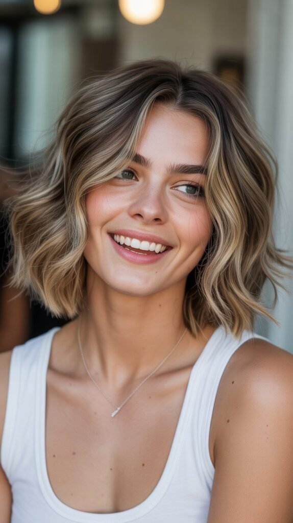 17. Choppy Lob (Long Bob) for Versatile Length