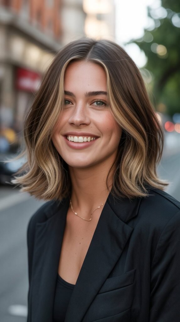  Graduated Long Bob with Internal Layers